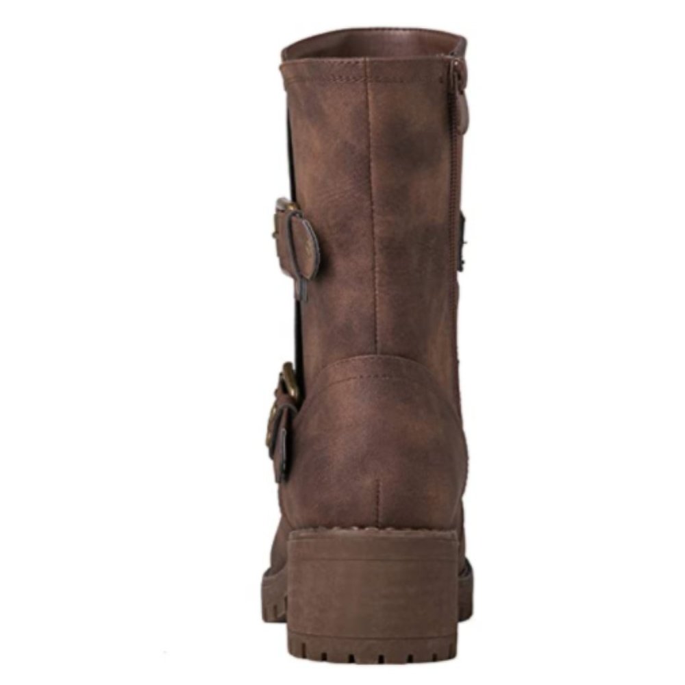 Womens Chic Buckle Fashionable Fall & Winter Boots - Picture 5 of 7